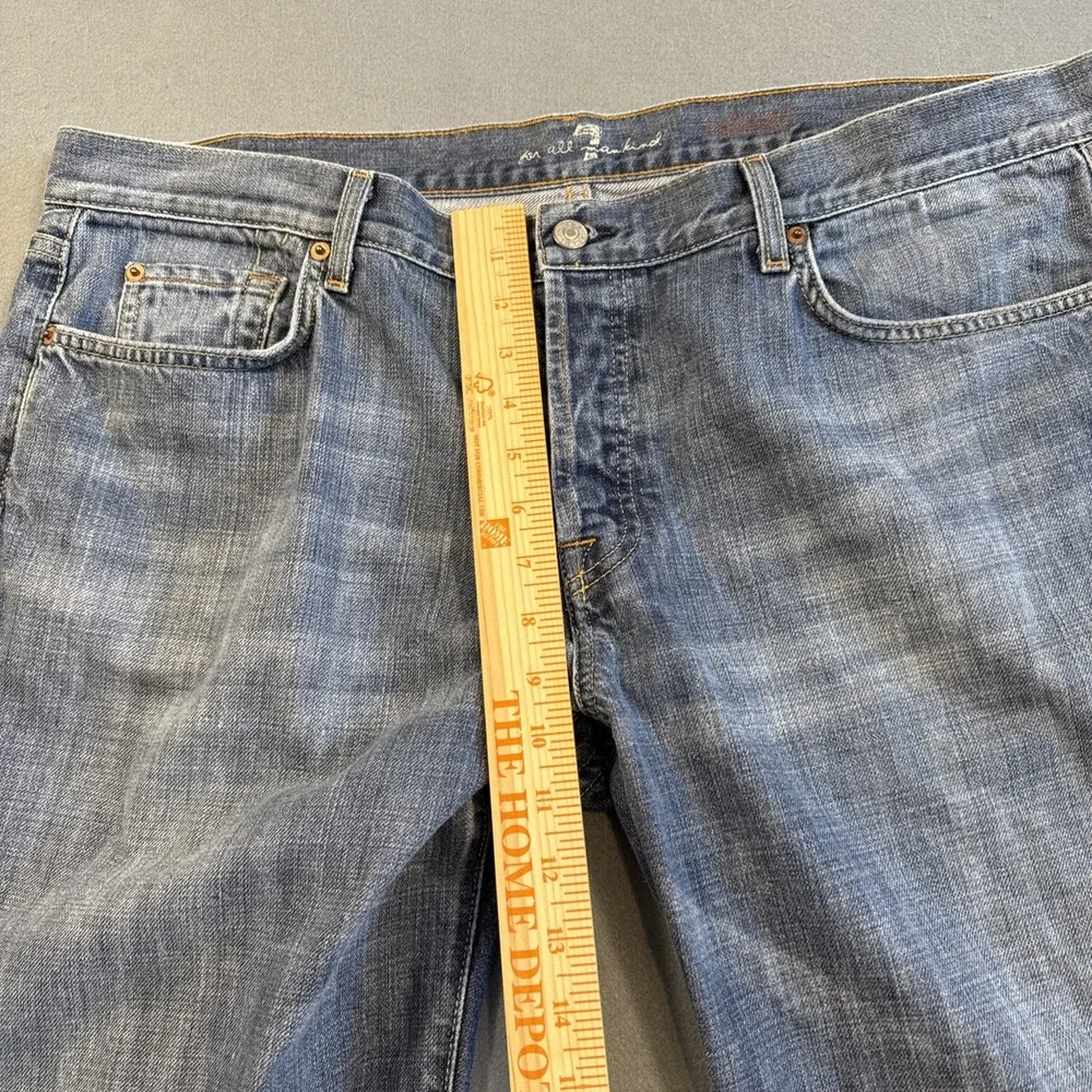 Seven 7 For All Mankind Jeans Men's 40/25 Blue Dark Wash Straight WIDE